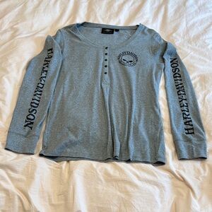 Women’s Willie G Skull Snap Front Long Sleeve Jersey